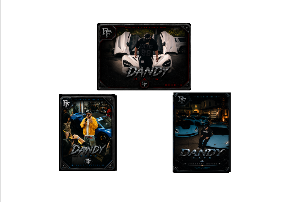 DANDY HATS CARD COLECTION PACK
