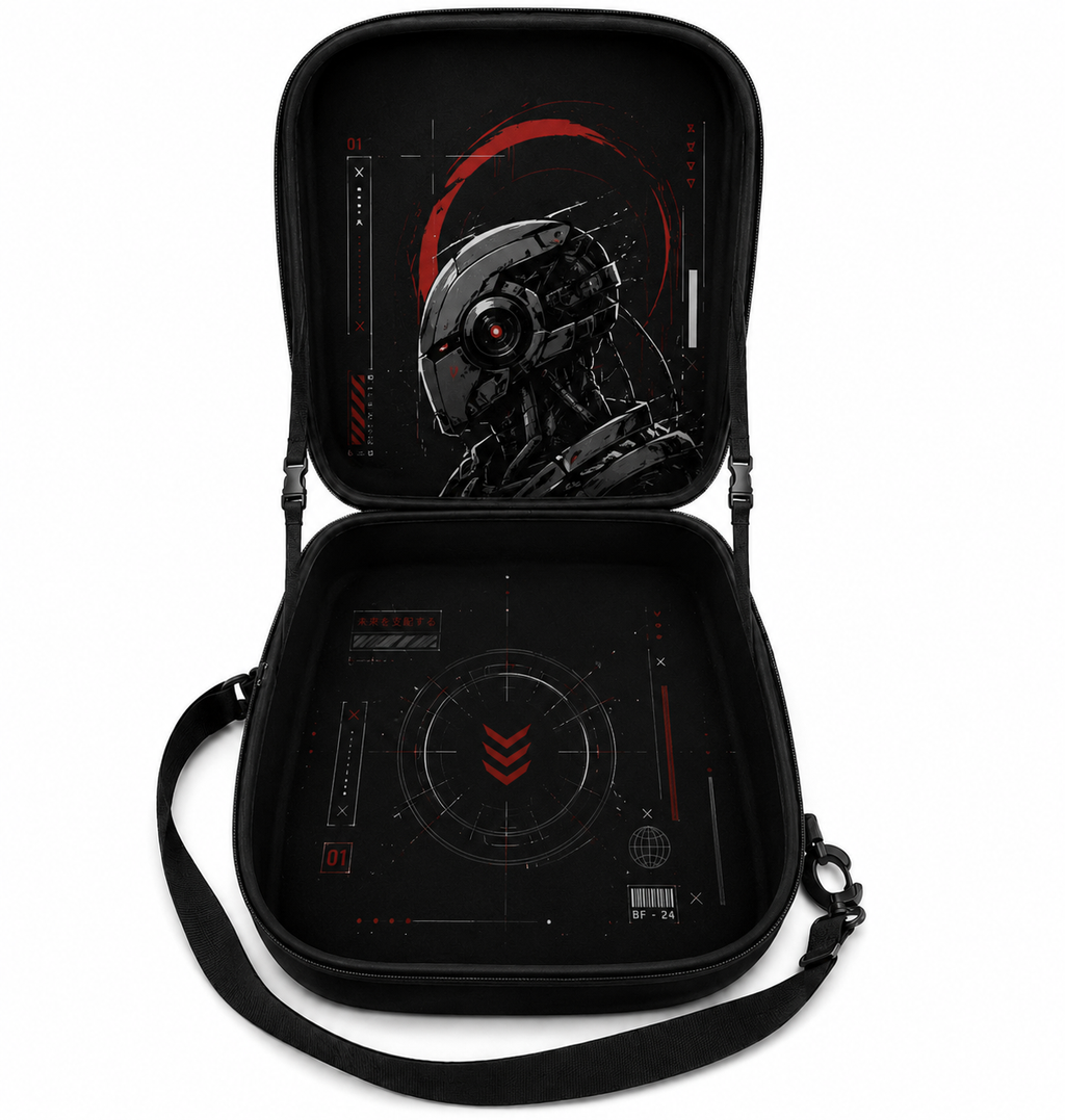 Mochila Porta Gorras Robot. Custom #3